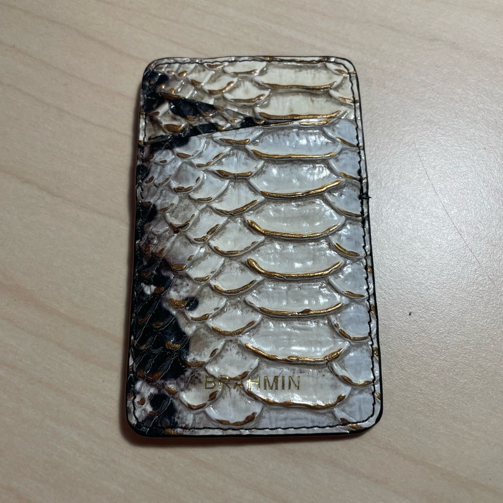 *NWOT* Brahmin Card Holder Wallet Snake Textured